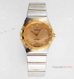 Swiss Copy Omega Constellation 2-Tone Watch 28mm Quartz